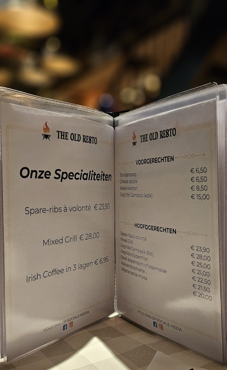Menu The Old Resto-1
